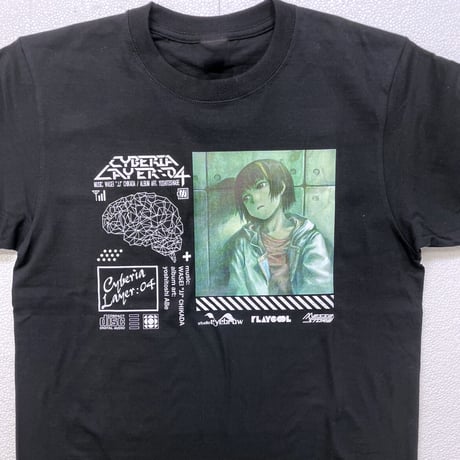 【Cyberia Layer:04 × messa store】Neural Network Tシャツ-BLACK-