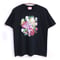 【せいぜいがんばれ!魔法少女くるみ × messa store】プリマピンク フラワーTシャツ-BLACK-