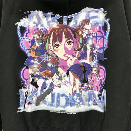 【A KITE × KUDAN】ラップ プルオーバーパーカー -BLACK-