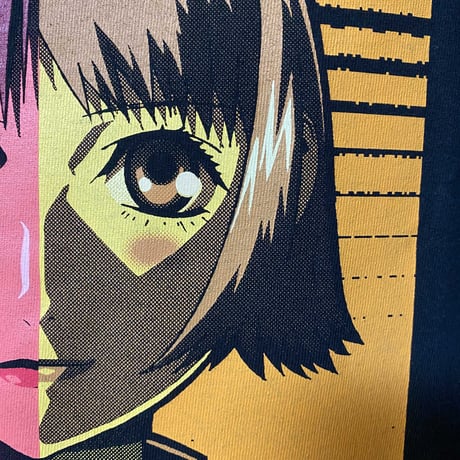 【A KITE × MEZZO FORTE × messa store】砂羽&海空来ハーフフェイス Tシャツ -BLACK-