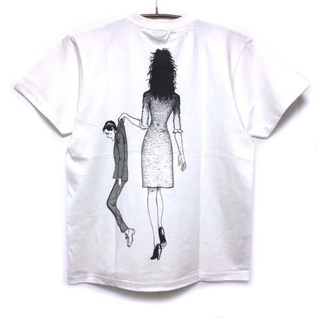 淵さんフェイスＴシャツ-WHITE-