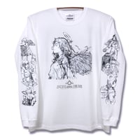 【灰羽連盟 × messa store】灰羽の少女たちロングスリーブTシャツ-WHITE-