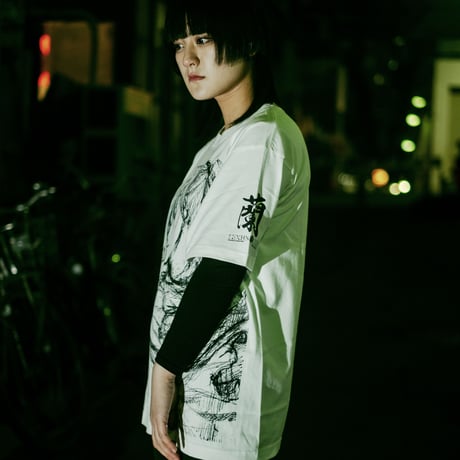 【TEXHNOLYZE × messa】蘭Tシャツ-WHITE-