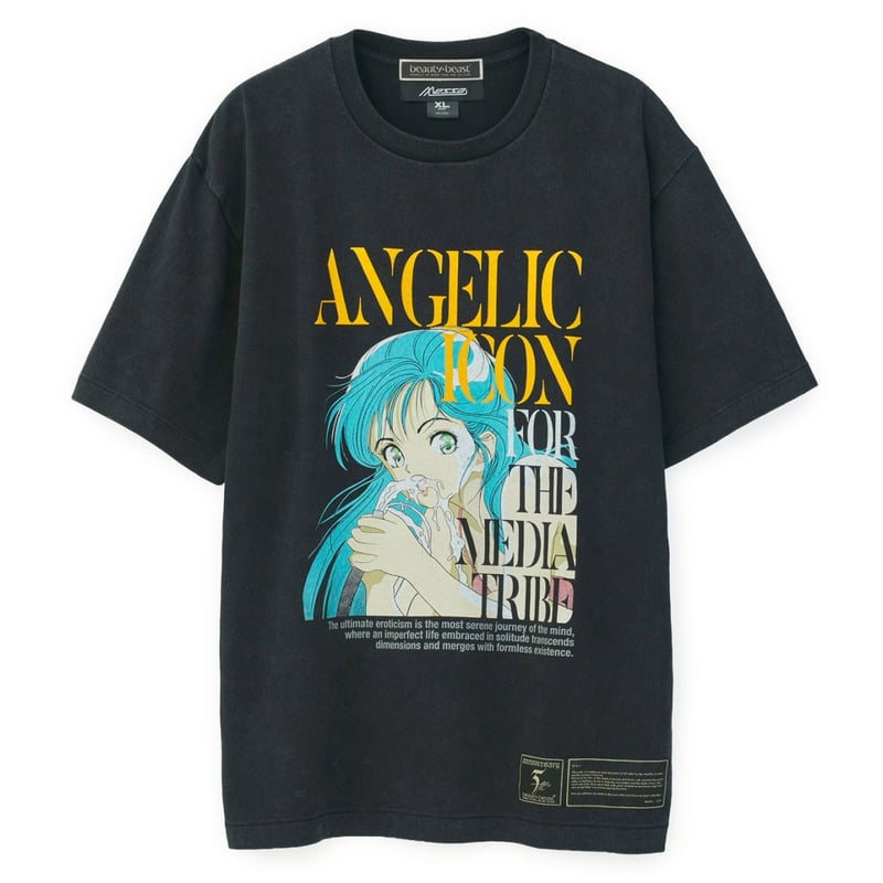 d*9様 beauty:beast Tシャツ サイズＳ相当 遊人 × beauty:beast × messa】Facial SS Tシャツ -BLAC