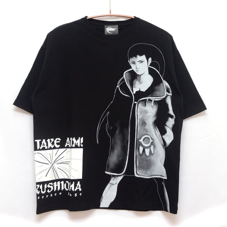 【AZEL -パンツァードラグーンRPG- × messa store】帝国軍アゼル  ビックシルエットTシャツ-BLACK-