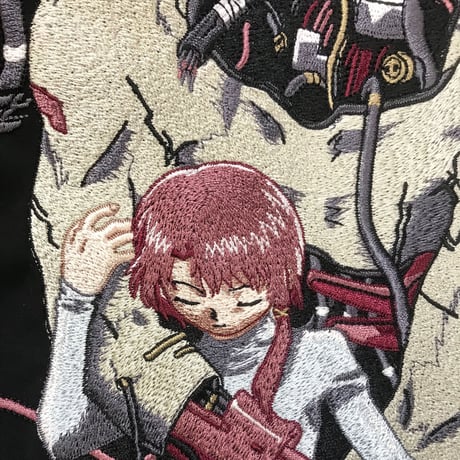 【serial experiments lain × messa store】DC1051 刺繍スーベニアジャケット -BLACK-