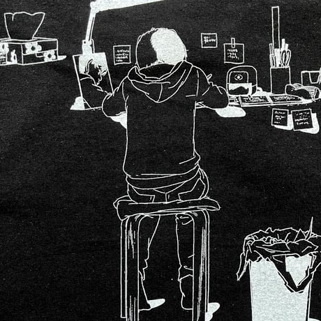 【ルックバック messa】Poster homage Tシャツ -BLACK-