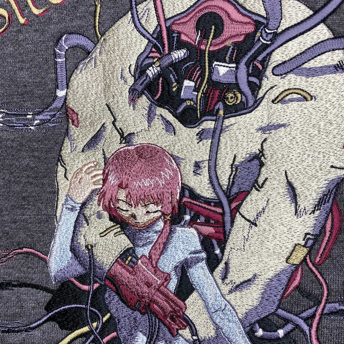 serial experiments lain × messa 】DC1051 刺繍ジップパ
