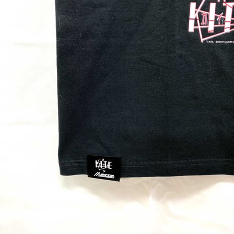 【A KITE × MEZZO FORTE × messa store】砂羽&海空来ハーフフェイス Tシャツ -BLACK-