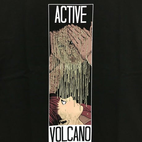 グリセリド活火山Ｔシャツ-BLACK-