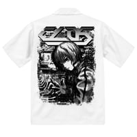 【Cyberia Layer:05 × messa store】Nyxcrawler オープンカラーシャツ-WHITE-