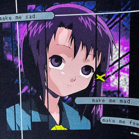 【serial experiments lain × messa】PS SU玲音Tシャツ -BLACK-