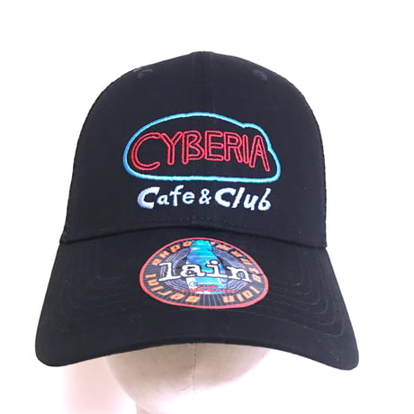 【serial experiments lain × messa】CYBERIA 刺繍メッシュキャップ -BLACK-