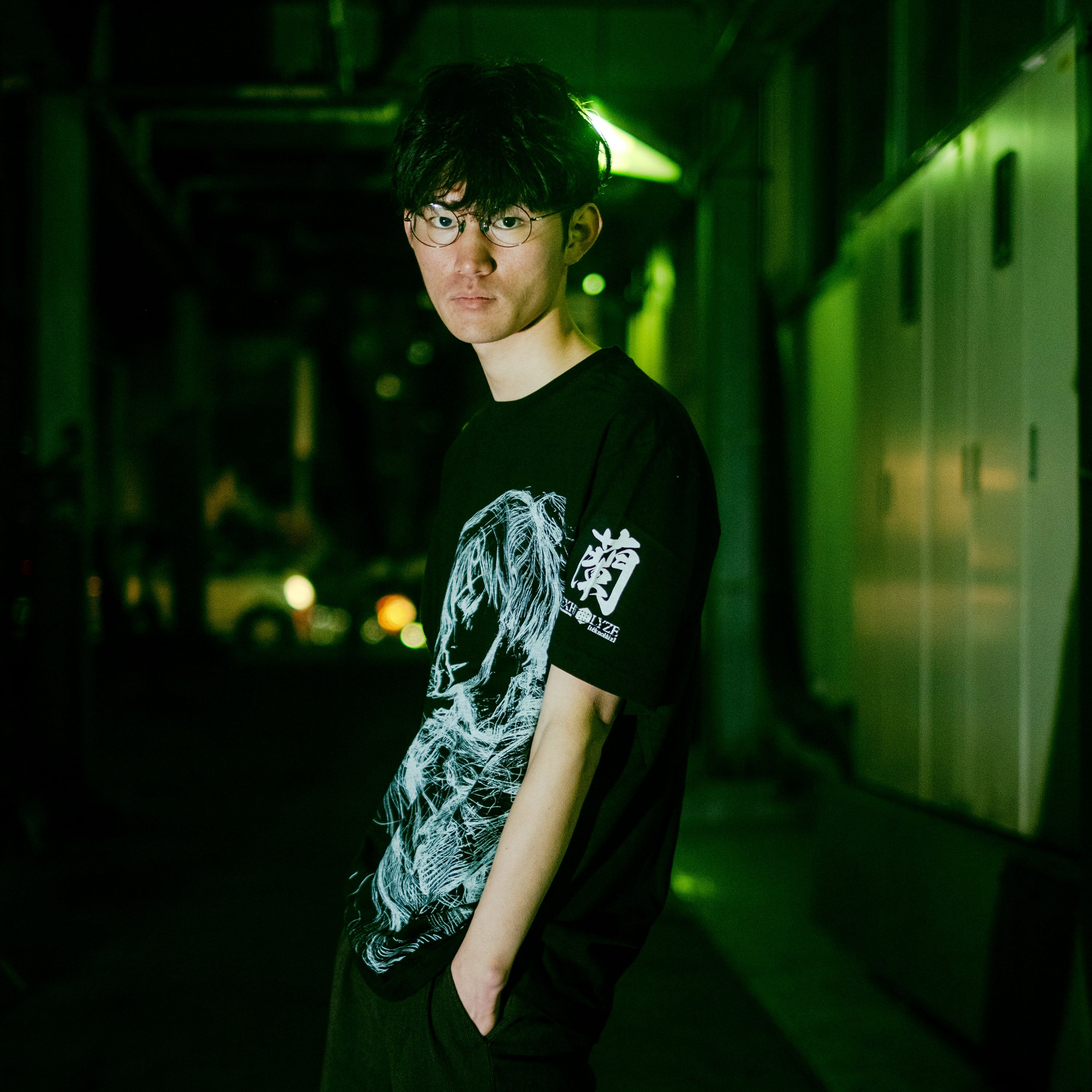 TEXHNOLYZE × messa】蘭Tシャツ-BLACK- | messa store