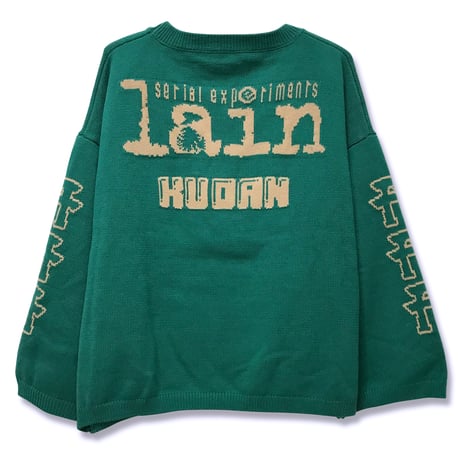 【serial experiments lain × KUDAN】クマlain · レボリューション　ニット-DARK TEAL-