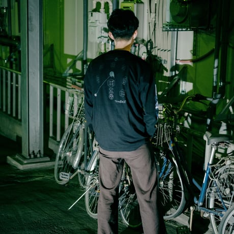 【TEXHNOLYZE × NUMBER 3】TEXHNOLYZED ARM ロングスリーブTシャツ-BLACK-