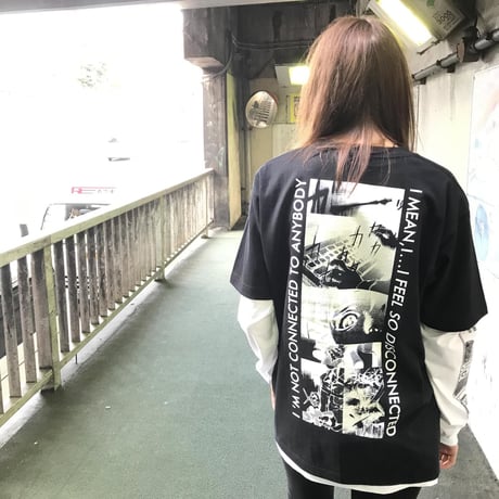 【serial experiments lain × messa store】ビケちゃんTシャツ-BLACK-