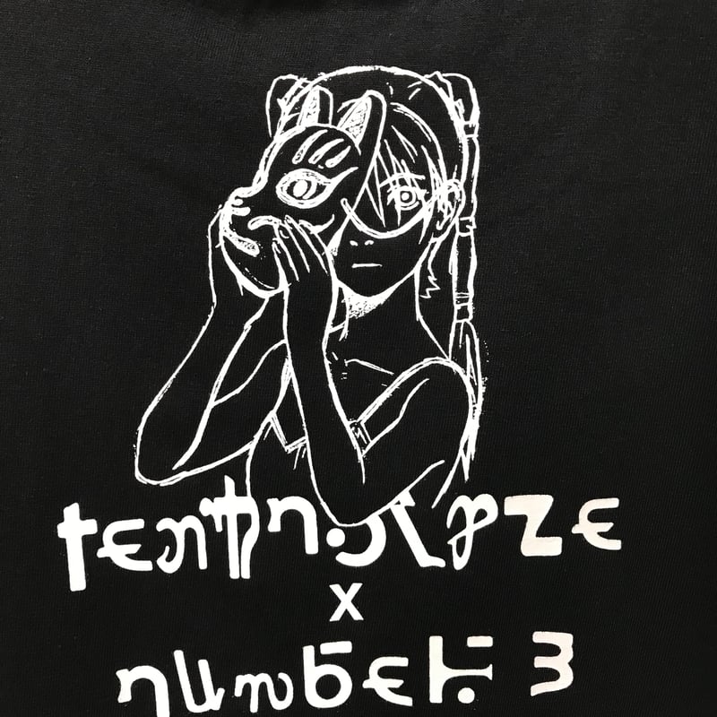 TEXHNOLYZE × NUMBER 3】Behind The Mask Tシャツ-BLA
