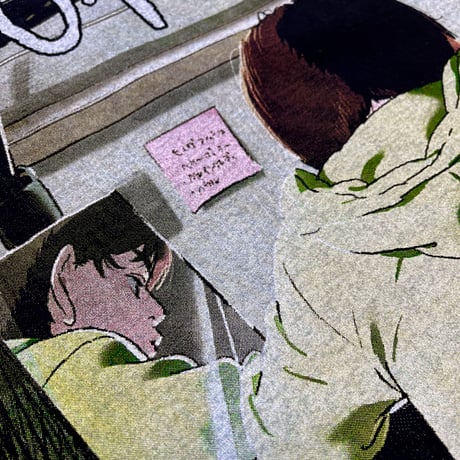 【ルックバック messa】Keep drawing ロングスリーブ T シャツ -BLACK-