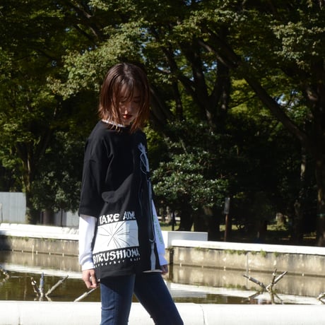 【AZEL -パンツァードラグーンRPG- × messa store】帝国軍アゼル  ビックシルエットTシャツ-BLACK-