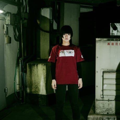 【TEXHNOLYZE × NUMBER 3】Behind The Mask Tシャツ-BURGUNDY-