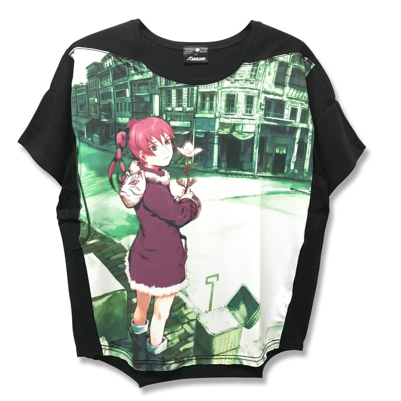 【希少】Lain Messa ロンT白　Mサイズ 灰羽連盟 × messa store】灰羽の少女たちロングスリーブTシャツ