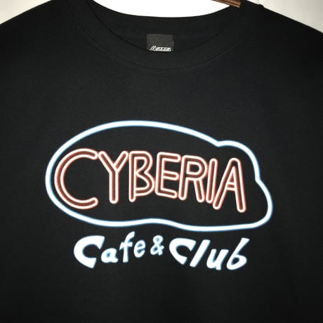 【serial experiments lain × messa】CYBERIA NEON Tシャツ-BLACK-