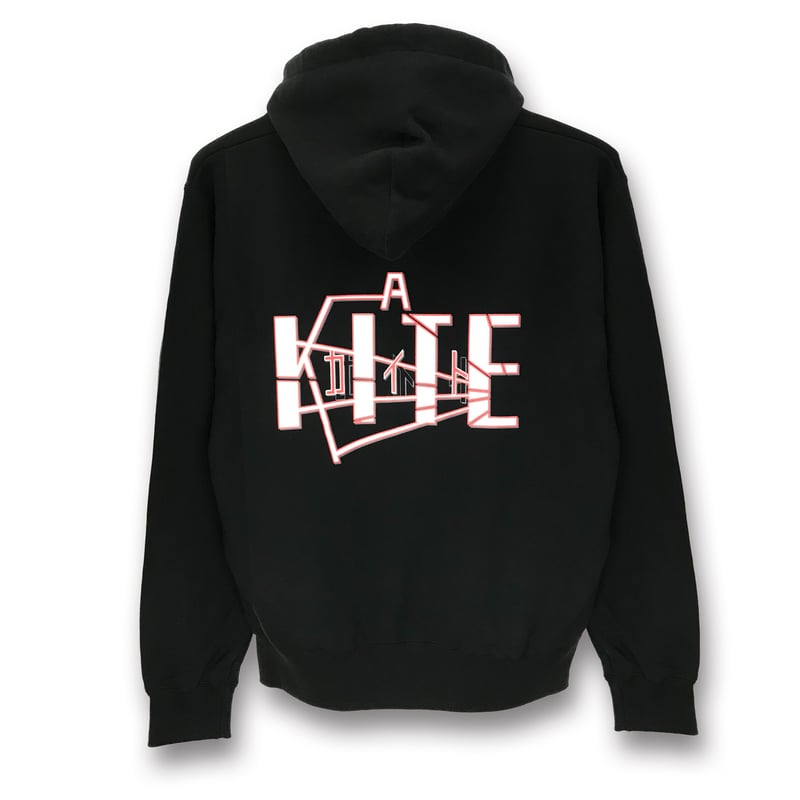 A KITE × KUDAN】ラップ プルオーバーパーカー -BLACK- | messa A KITE × KUDAN】ラップ プルオーバーパーカー -BLACK- | messa