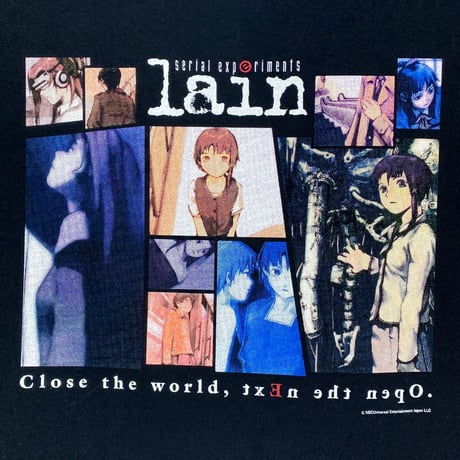 【serial experiments lain × messa】diary Tシャツ -BLACK-