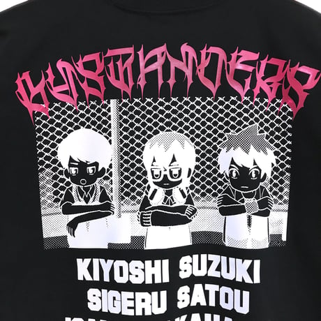 【せいぜいがんばれ！魔法少女くるみ × messa store】傍観者Tシャツ-BLACK-