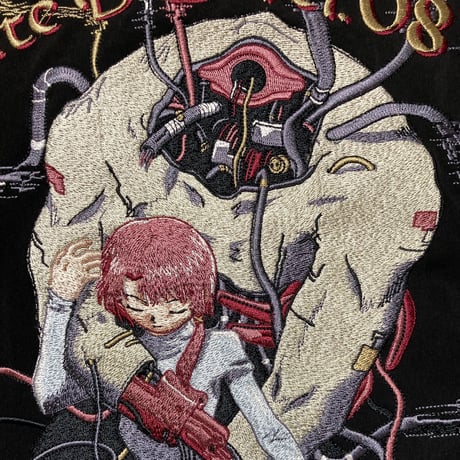 【serial experiments lain × messa store】DC1051 刺繍スーベニアジャケット -BLACK-