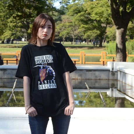 【パンツァードラグーン × messa store】飛翔Tシャツ-BLACK-