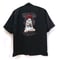 【serial experiments lain × messa store】serial experimens lain 刺繍シルキーオープンカラーシャツ-BLACK-