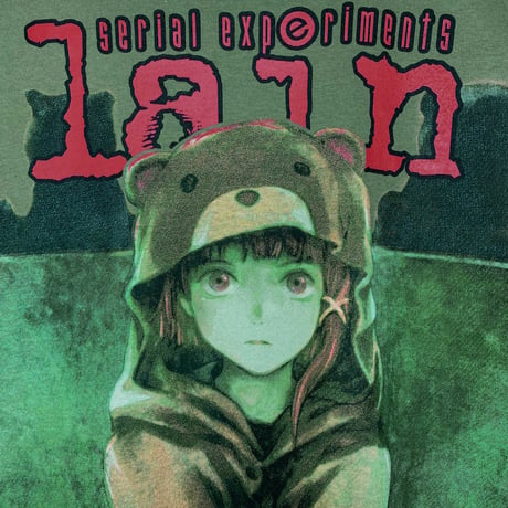 【serial experiments lain × messa】The Green Room Tシャツ -MILITARY GREEN-