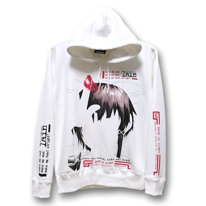 messa serial experiments lain コラボパーカー ゲーム『serial experiments lain』発売27周年を記念した刺繍パーカー