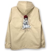 【serial experiments lain ×  messa store】serial experiments lain 刺繍フーデッドジャケット-BEIGE-