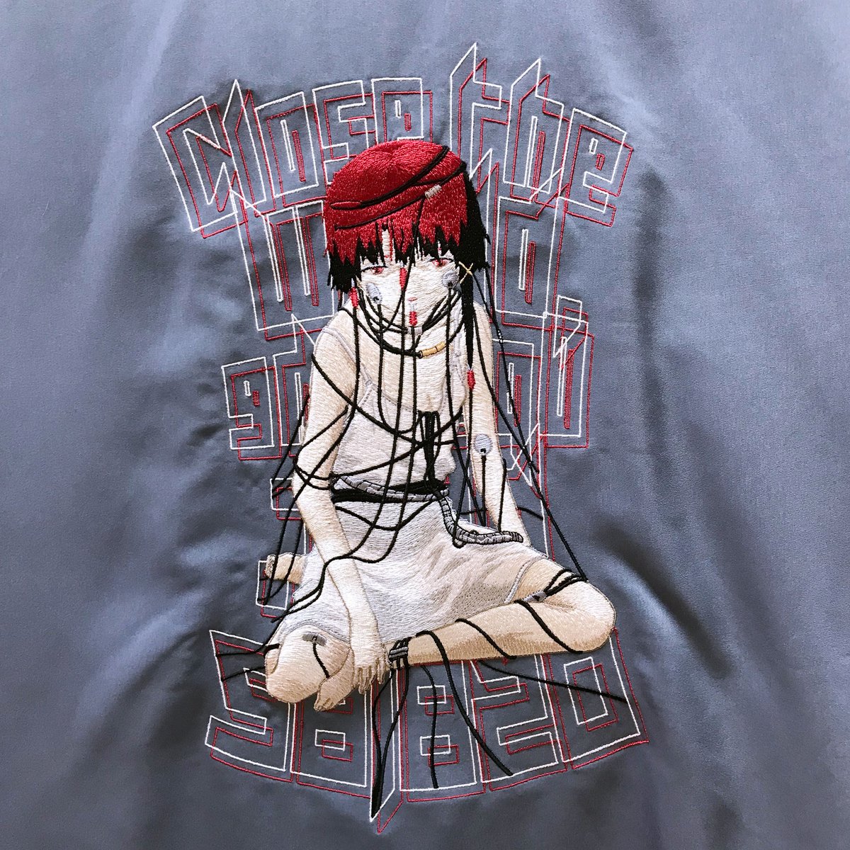 serial experimens lain 刺繍シルキーオープンカラーシャツL｜その他
