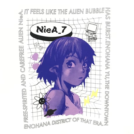 【NieA_7 × terasolar】ニアTシャツ-WHITE-