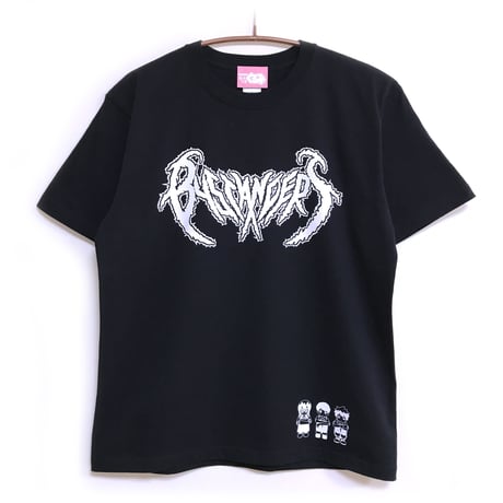 【せいぜいがんばれ！魔法少女くるみ × messa store】傍観者Tシャツ-BLACK-