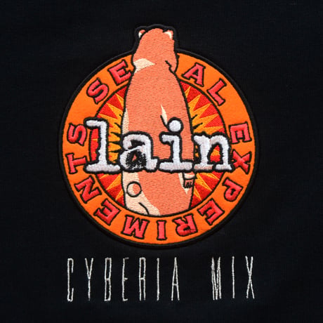 【serial experiments lain × messa store】Cyberia Bear mix Tシャツ-BLACK-