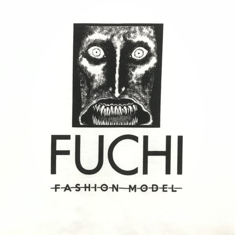 淵さんフェイスＴシャツ-WHITE-