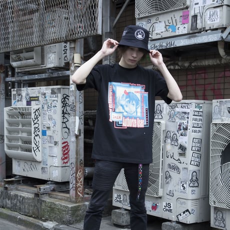 【serial experiments lain × otooto22】window Tシャツ-BLACK-