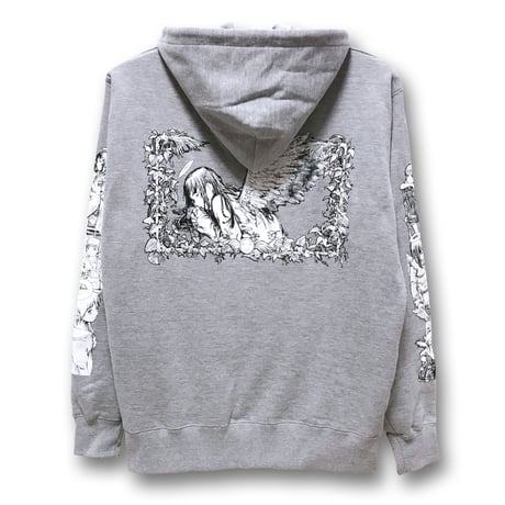 【灰羽連盟 × messa store】灰羽の少女たち プルオーバーパーカー -GRAY-