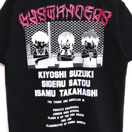 【せいぜいがんばれ！魔法少女くるみ × messa store】傍観者Tシャツ-BLACK-