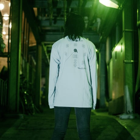 【TEXHNOLYZE × NUMBER 3】TEXHNOLYZED ARM ロングスリーブTシャツ-ACID BLUE-