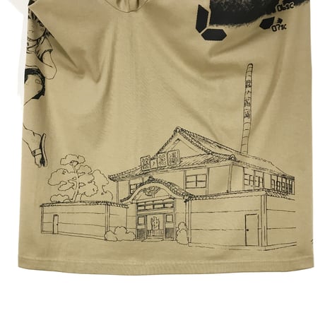 【NieA_7 × messa】母船遠望Tシャツ-SAND KHAKI-