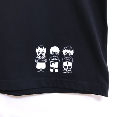 【せいぜいがんばれ！魔法少女くるみ × messa store】傍観者Tシャツ-BLACK-