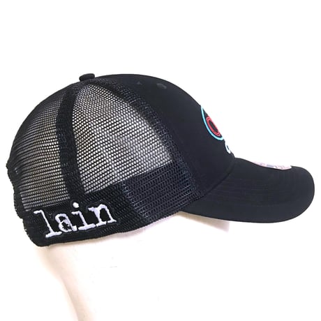 【serial experiments lain × messa】CYBERIA 刺繍メッシュキャップ -BLACK-