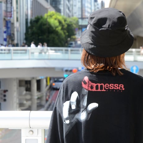 【serial experiments lain × messa】Blood Trail ビックシルエットTシャツ-BLACK-