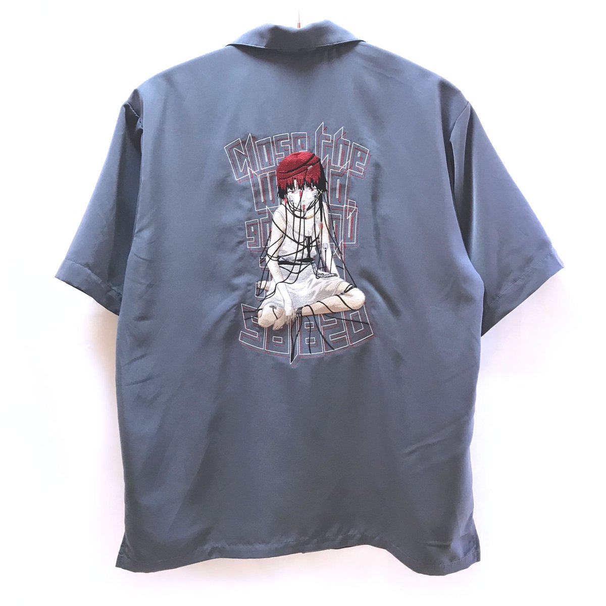 serial experimens lain 刺繍シルキーオープンカラーシャツL｜その他